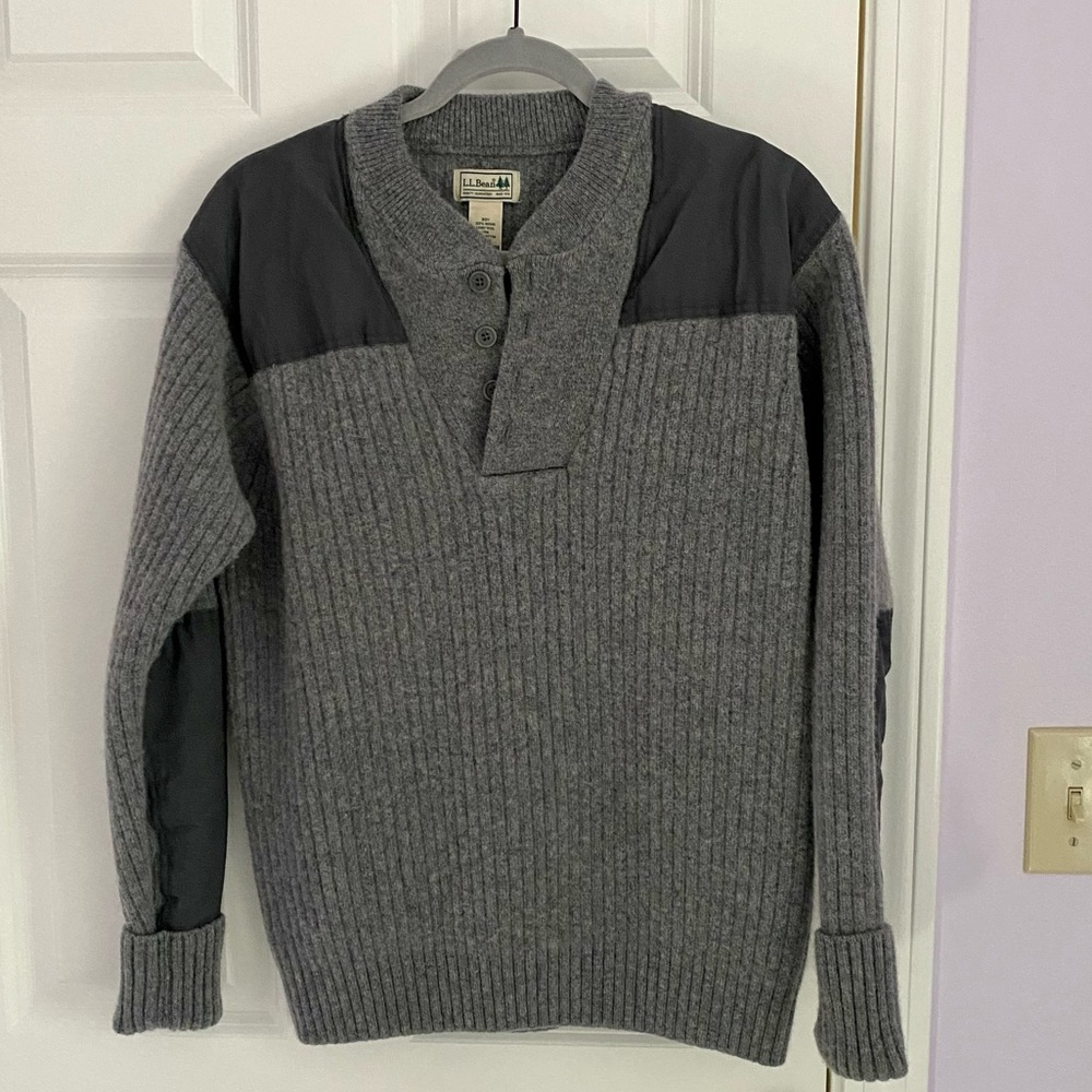 L.L.Bean Men's Commando Sweater, Henley